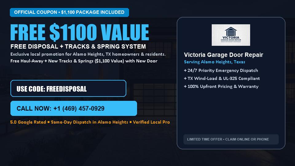 Victoria Garage Door Repair FREE Haul-Away & Heavy-Duty Tracks with New Door